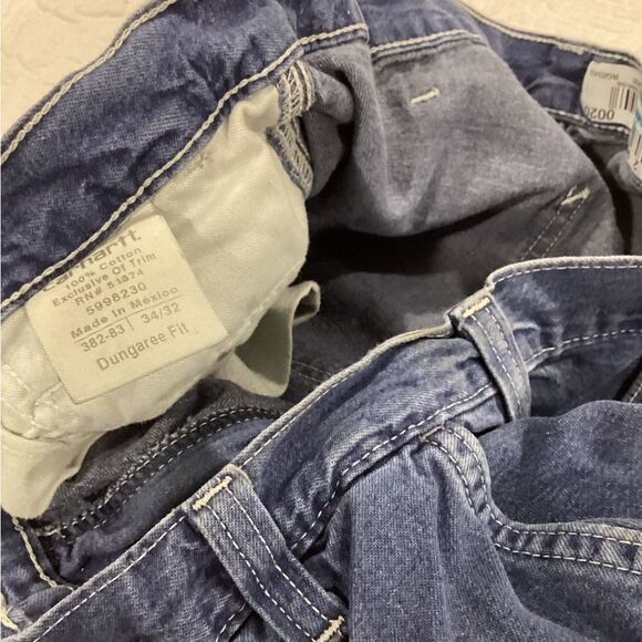 Carhartt Original Fit Utility Painters Denim Work Pants Sz 34/32 - Picture 5 of 9
